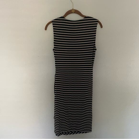 Nine britton Striped Sleeveless Dress Black & Cream NWOT - Picture 5 of 9